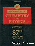 CRC handbook of chemistry and physics. A ready-reference book of chemical and physical data.