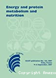 Energy and protein metabolism and nutrition