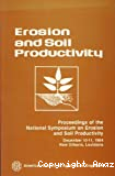 Erosion and soil productivity.