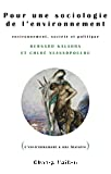 Pour une sociologie de l'environnement