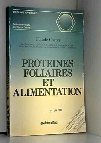 Protéines foliaires et alimentation