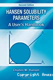 Hansen solubility parameters. A user's handbook.
