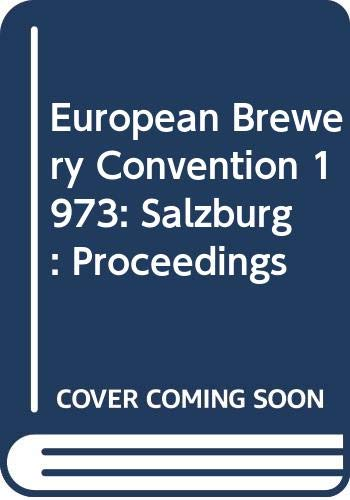 Proceedings of the 14th congress of the European Brewery Convention (1973, Salzbourg, Autriche).