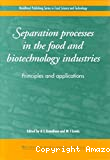 Separation processes in the food and biotechnology industries. Principles and applications.