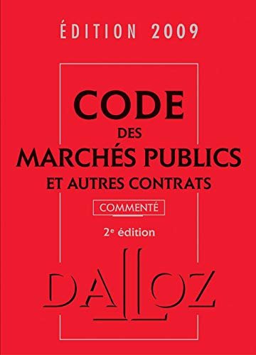 Code des marchés publics et autres contrats. 2e édition.