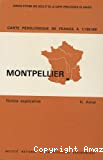 Carte pédologique de France à moyenne échelle. Montpellier M-22