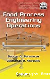 Food process engineering operations.