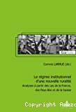 Le régime institutionnel d'une nouvelle ruralité