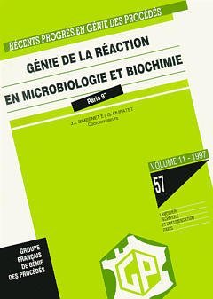Génie de la réaction en microbiologie et biochimie - 6ème congrès français de génie des procédés (24/09/1997 - 26/09/1997, Paris, France).