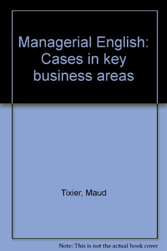 Managerial english. Cases in key business areas.