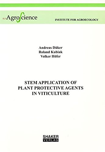 Stem application of plant protective agents in viticulture