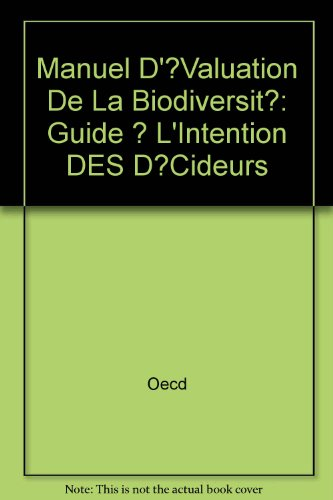 Manuel d'évaluation de la biodiversité