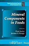 Mineral components in foods.