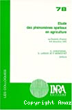 Etude des phénomènes spatiaux en agriculture