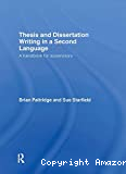 Thesis and dissertation writing in a second language