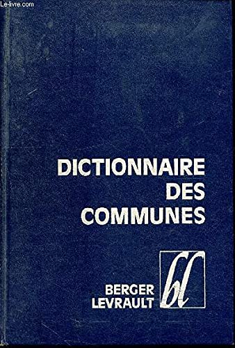 Dictionnaire des communes.