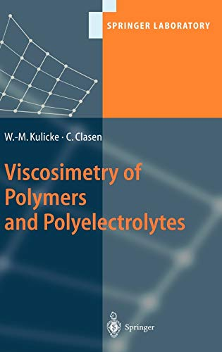 Viscosimetry of polymers and polyelectrolytes.