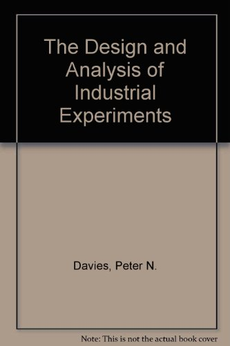 The design and analysis of industrial experiments.