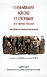 L'enseignement agricole et vétérinaire de la Libération à nos jours