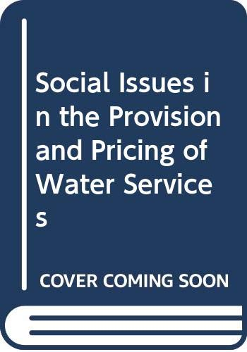 Social issues in the provision and pricing of water services
