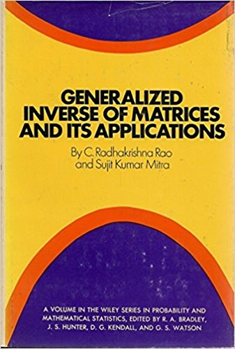 Generalized inverse of matrices and its applications