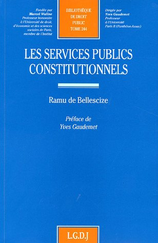 Les services publics constitutionnels