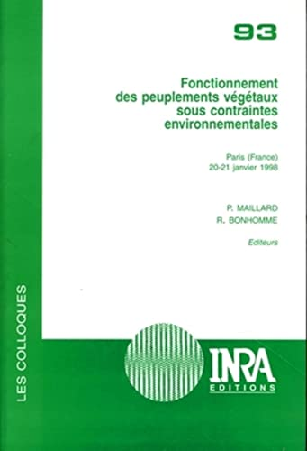 Fonctionnement des peuplements végétaux sous contraintes environnementales. Colloque : Paris (FR), 20-21 janvier 1998.