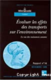 Evaluer les effets des transports sur l'environnement. Le cas des nuisances sonores.