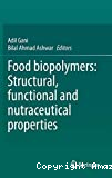 Food biopolymers: structural, functional and nutraceutical properties