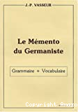 Le mémento du germaniste