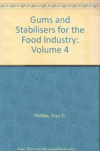 Gums and stabilisers for the food Industry 4 - 4th International conference (Juillet 1987, Wrexham, Clwyd, Angleterre).