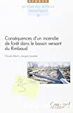 Conséquences d'un incendie de forêt dans le basin versant du Rimbaud