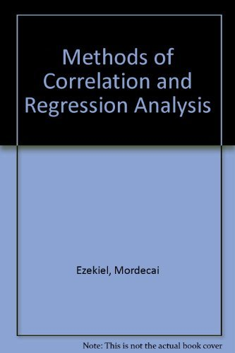 Methods of correlation and regression analysis. Linear and curvilinear.