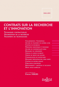 Contrats sur la recherche et l'innovation
