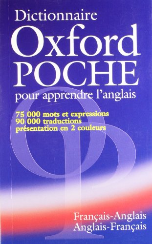 Dictionnaire Oxford poche pour apprendre l'anglais