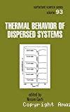 Thermal behavior of dispersed systems.