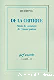 De la critique