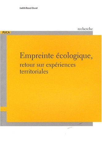 Empreinte écologique, retour sur expériences territoriales