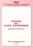 Théorie des plans d'expérience