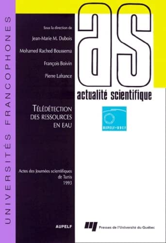 Télédétection des ressources en eau. Actes des journées scientifiques de Tunis, 1993