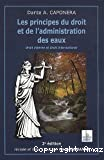 Les principes du droit et de l'administration des eaux