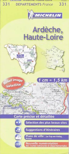 Carte Michelin, Ardèche - Haute-Loire, n°331