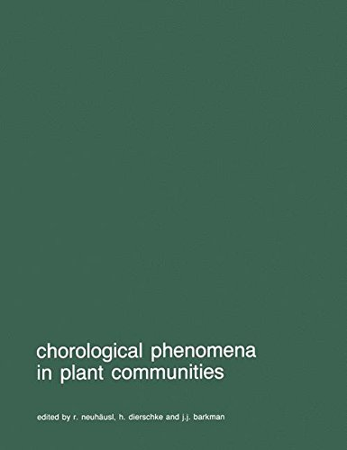 Chorological phenomena in plant communities. Proceedings of the 26th International Symposium of the International Association for Vegetation Science, held at Prague, 5-8 April 1982.