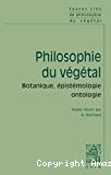Philosophie du végétal