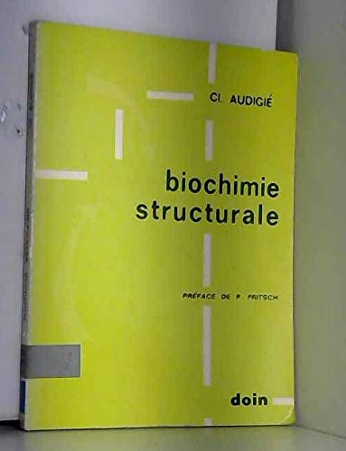 Biochimie structurale.
