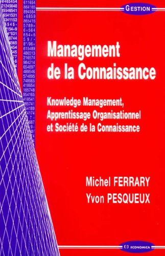 Management de la connaissance. Knowledge management, apprentissage organisationnel et société de la connaissance.