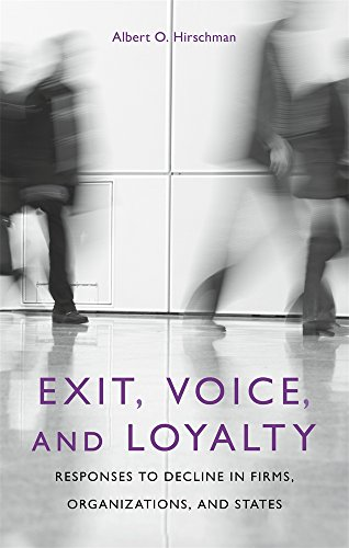 Exit, voice and loyalty