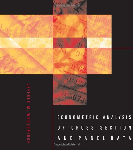 Econometric analysis of cross section and panel data