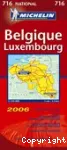 Carte routière et touristique de la Belgique et du Luxembourg.