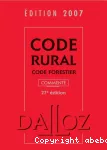 Code rural, code forestier commenté. 27è édition